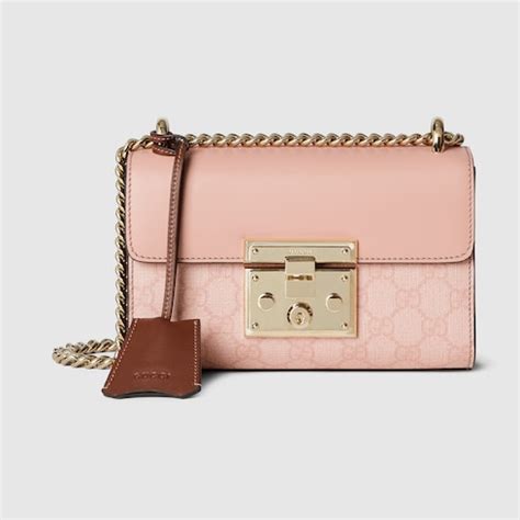 gucci 409487 pink|Padlock small shoulder bag in dusty pink leather .